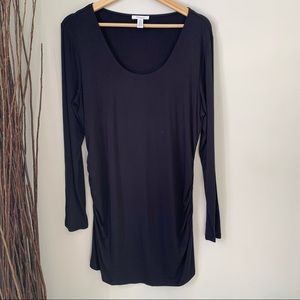 Daily Ritual Maternity Tunic Top Long Sleeve Ruching Maternity Women’s XL